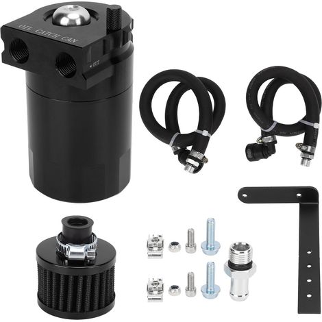 Separatore Olio Aria per Ford Raptor Expedition 3.5L EcoBoost – Alluminio Nero Eloxato 400ml, Design Compatto – Protezione Motore e Riduzione Depositi Carbonio (1/5)