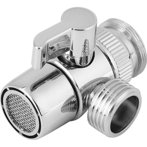 Conjunto de ducha de mano para lavabo con cabezal de ducha de espuma, adaptador para grifo, ABS, acero inoxidable, cromo, 80 °C, G3/4, G1/2 (1/5)