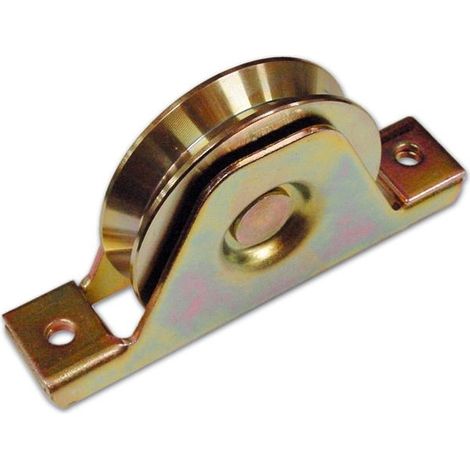 RUOTA X CANCELLI SUPP. CHIUSO "FC335" Ø140MM GOLA V (1/2)