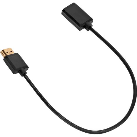 Câble d'extension HDMI 2.0 18 Gbit/s 4K 2K 60 Hz 3840 x 2160 mâle-femelle, 0,3 m (1/5)