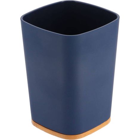 Rubber + abs und bambus becher - marineblau - Tendance (1/2)