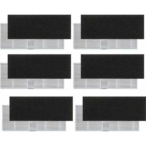 Filtres Hepa de Rechange pour Aspirateur Robot Proscenic 850T Lot de 12 (1/2)