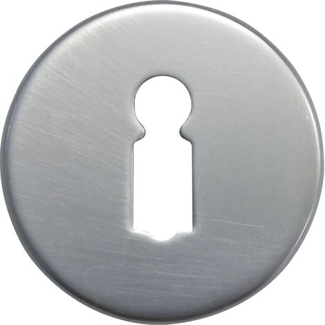 Schlüsselrosette BB WG mit Universaltr. U", ø 50mm, H:8mm, silber eloxiert WG D70, 1 Stück  Zubehör Türbeschläge
