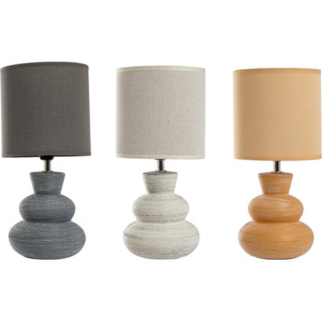 Lampada Da Tavolo Comodino Ricaricabile Accensione On/Off Modello Paro, misuraLampadacoloreSalmone