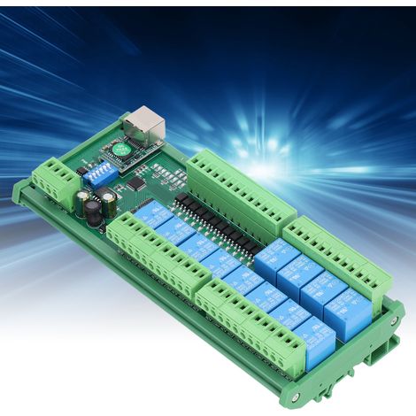2-in-1 Ethernet/RS485-Relaisschaltmodul mit 12 E/A, Modbus RTU TCP/IP, Netzwerkcontroller und 24-V-SPS-Erweiterungsplatine (1/5)