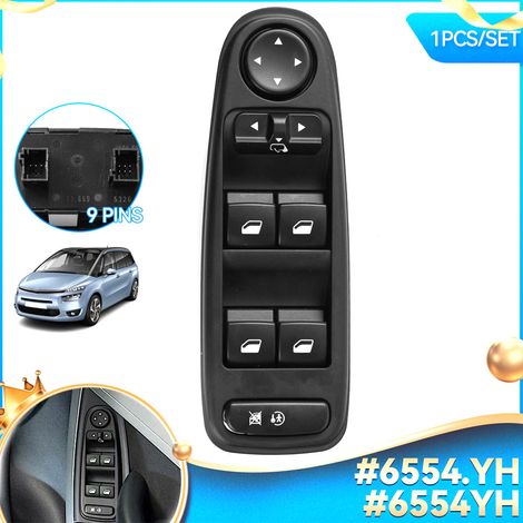 Interrupteur de lève-vitre électrique 6554.YH Remplacement de l'interrupteur de lève-vitre électrique pour CITROEN C4 GRAND PICASSO (1/5)