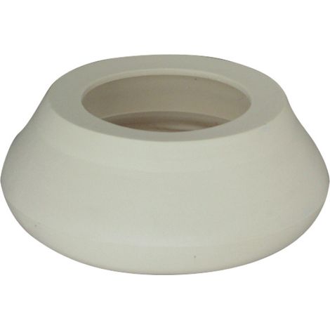BORCHIA CONNETTRICE IN GOMMA PER TUBO DISCARICO Ø48MM - COLORE BIANCO