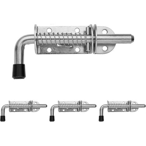 Goupille de verrouillage à ressort, pêne dormant en acier inoxydable 304, épaisseur 2 mm, finition brossée, lot de 4, HSB300-P4 (1/5)