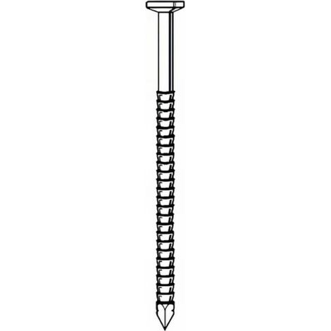 Pointe Annelée en Vrac Tête Plate Inox A4 - 28/31x50 mm en Seau de 5 kg - D-Work (1/2)