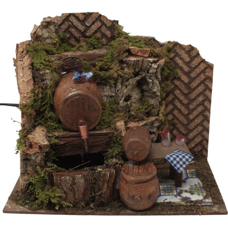 Osteria con Botti con Pompa per Ricircolo 20x14 cm 11523 (1/5)