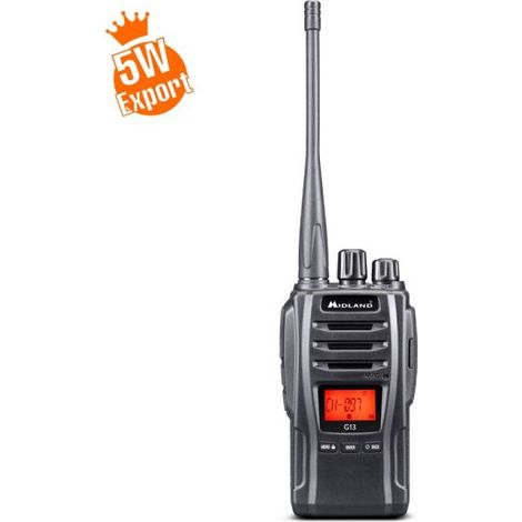 Midland G13 ricetrasmittente professionale Export 5W PMR 446 Mhz - C1462