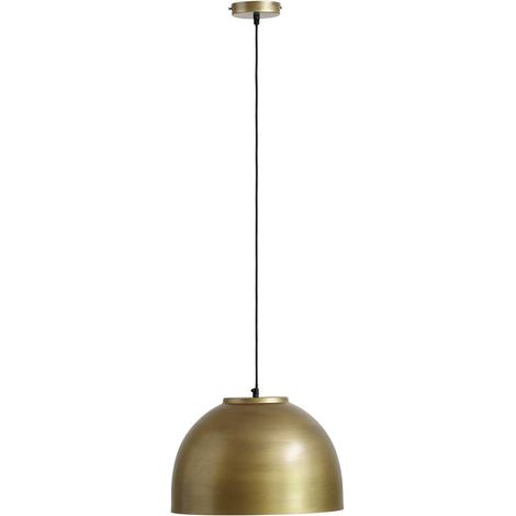 Lampada a sospensione HERMI I E27 1x40W ottone anticato H: 120cm Ø40cm regolabile in altezza (1/3)