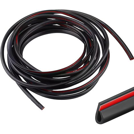 Protection Portiere Voiture, Car Edge Trim Seal Pad de Protecteur de Bord de Porte de Voiture en Forme de U, adapté aux Voitures SUV MPV et à la Plupart des modèles (Noir)