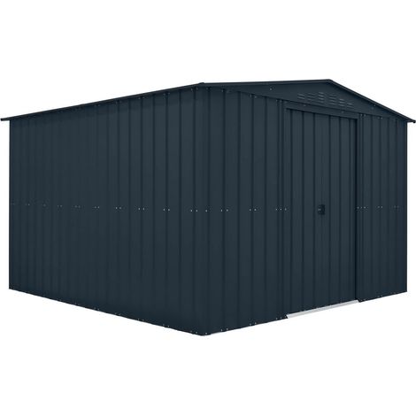 10 x 10 Feet Globel Apex - Steel/Metal - L310 x W308 x H203 cm - Grey