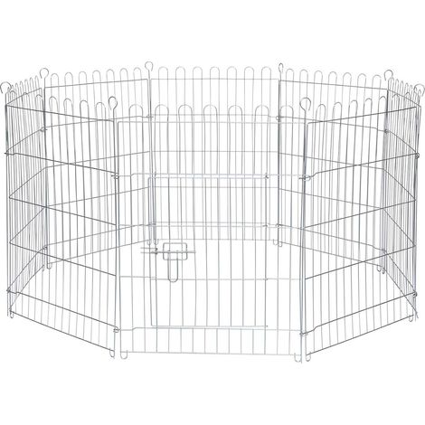 lionto Freilaufgehege für Kleintiere Auslauf für Kaninchen Kleintiergehege (L) 59x78 cm