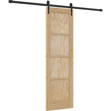 Maison Exclusive - Schiebetür ORKDAL Natur 61 x 198,5 cm Massives