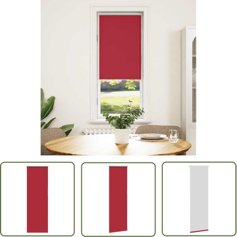 vidaXL Store enrouleur occultant rouge largeur du tissu 55,7 cm (1/5)