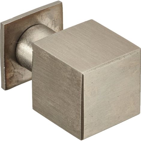 SCHWINN 44409 - Pomello per Mobile Realizzato in Acciaio Inox Spazzolato, Dimensioni 20 x 20 x 33 mm