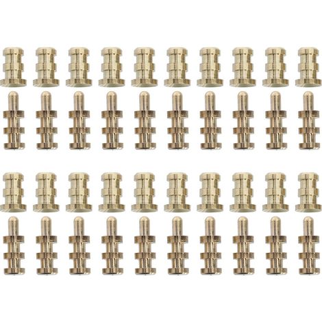 Lot de 20 Sets de Sets de eurs D'alignement en Cuivre pour Table, Épingles de Goujon Fiables pour Surface de Table Nivelée, Remplacement Facile de Goupilles Anciennes (1/5)