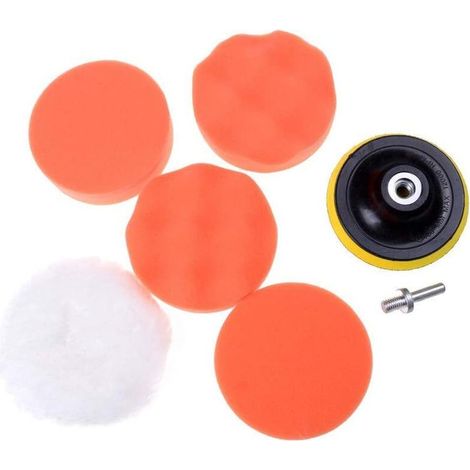 Kit de polissage (éponge et laine) pour l'esthétique automobile – (1/5)