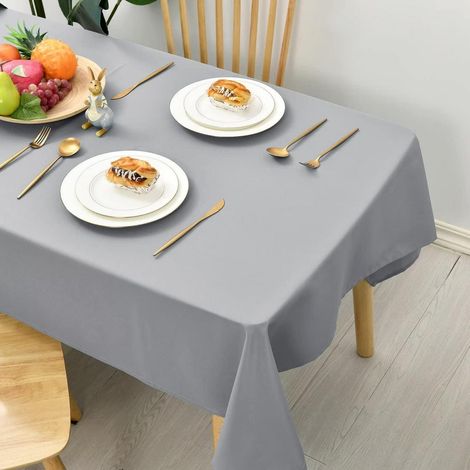 Nappe rectangulaire 130x160cm résistante aux intempéries lavable pour extérieur et intérieur