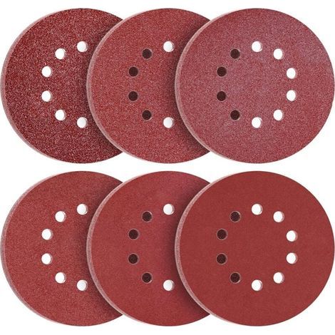 Disques de Ponçage 225 mm 60 Pièces Grain P40 P60 P80 P120 P240 P320 10 Trous Disques Abrasifs 225 mm Ronds Papier Abrasif for Ponceuse pour Cloisons Sèches Ponceuse Girafe (1/4)