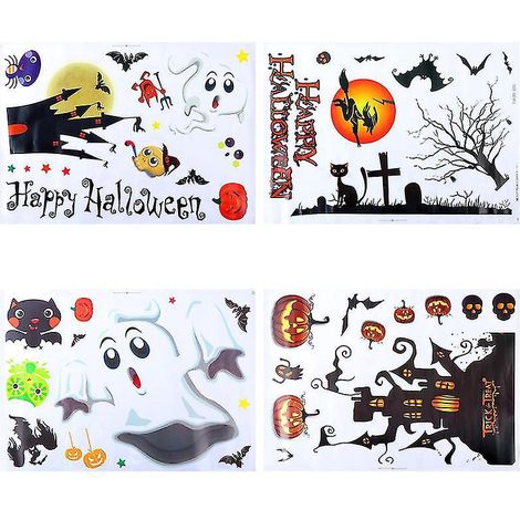 2 Halloween-Aufkleber für Halloween-Dekorationen (1/3)