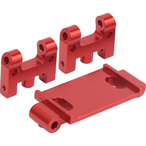 Bras De Suspension Supérieur Avant En Alliage D'aluminium Pour Voiture Radiocommandée Wpl D12 Pièce De Rechange Rouge (1/5)