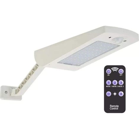 Lampes solaires d'extérieur étanches IP65 Lampes de jardin 66 LED Détecteur de mouvement sans fil Télécommande Lumières de sécurité Grand angle pour cour Garage Pont Allée Chemin Blanc (1/5)