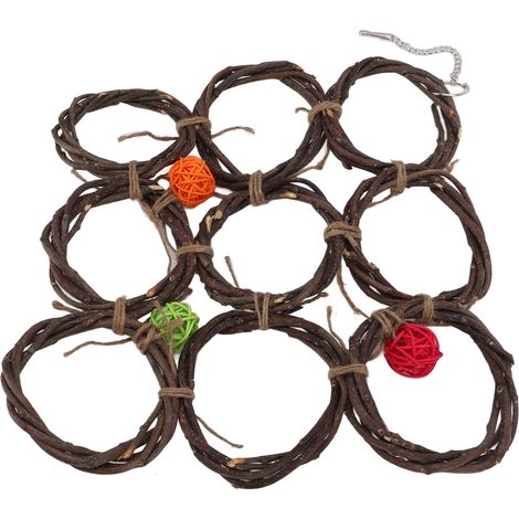 Filet d'escalade pour oiseaux, filet naturel pour oiseaux, perruches ondulées, perroquets, cacatoès, calopsittes, aras, gris du Gabon, perruches ondulées, style sepak takraw. (1/5)