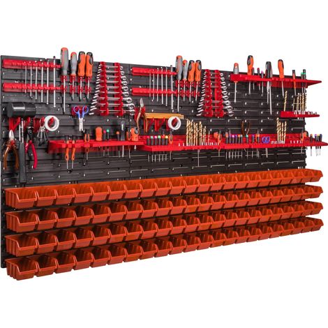 Panneau à Outils, 172 x 78 cm, MDF Durable, Capacité de Charge Maximale 150 kg, Fini Résistant aux Rayures, Convient à Divers Types d'Outils (1/5)