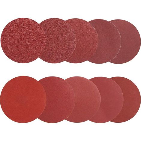 100 Disques Abrasifs 125mm 180-2000 Grit, Papier Sablé Auto-agrippant pour Ponceuse, Ponçage Bois Métal (1/5)