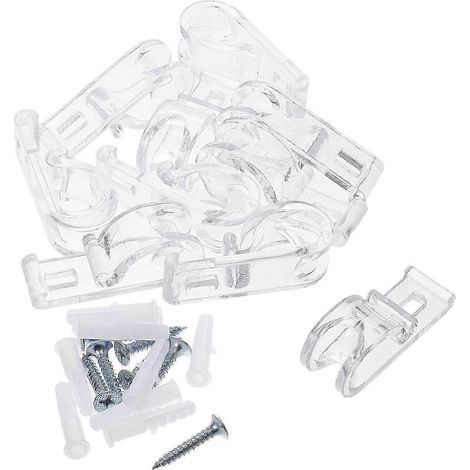 Crochets transparents pour stores enrouleurs, compatibles avec les stores enrouleurs, lot de 100, fixations robustes pour fenêtres WIWHBYV (1/4)