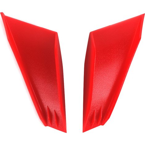 Paire d'ailerons moto universels aérodynamiques pour Honda Yamaha - Kit 2 pièces rouge, stabilisateurs latéraux performance (1/5)