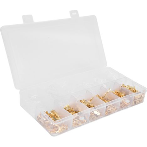 Lot de 450 Connecteurs Électriques à Sortir Mâle Femelle Cosse Plate Rapide pour Batteries (1/5)