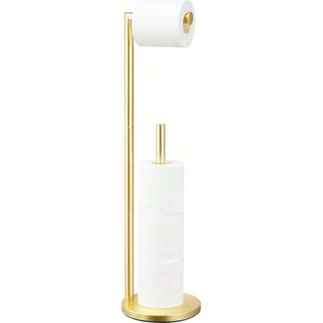 goldener Toilettenpapierrollenhalter mit Aufbewahrung