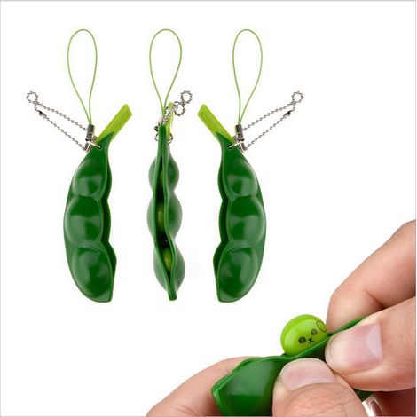 Lot de 2 jouets apaisants Pea Pod Green (1/4)