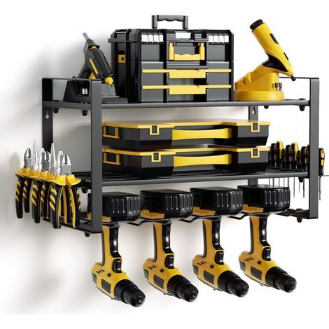 Organisateur mural pour outils électriques, outil par outil, pour organiser le garage (1/5)