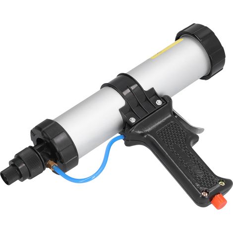 Pistolet à mastic pneumatique professionnel, pistolet à colle à air comprimé avec régulateur de pression intégré (1/5)