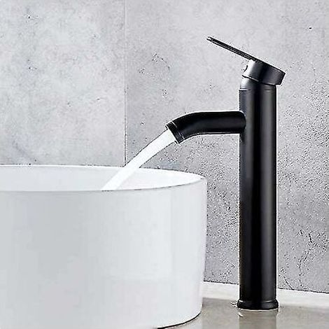 Bathroom faucet basin mixer, black basin faucet, high quality faucet, bathroom faucet, wear-resistant, suitable for inner diameter 32mm-42mm (1/5)
