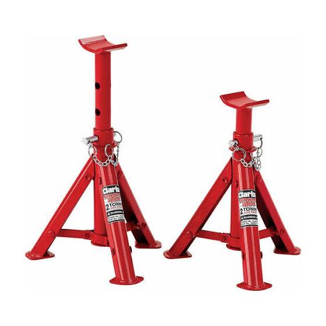 CLARKE 2 TON TWO TONNE FOLDING AXLE STAND STANDS LIFT JACK CAX2TF