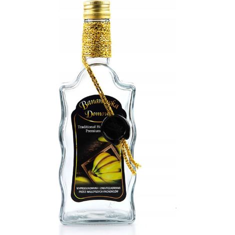 Bouteille décorée d'une vague 500ml LÉGUMES À LA BANANE FAITS MAISON