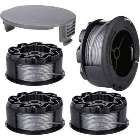 Trimmerfadenspule für BOSCH UniversalGrassCut 18 18-26 18-260 F016800570 mit Abdeckung (4 Stück)
