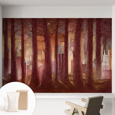 Carta Da Parati - Mural - Con Sala Da Pranzo - Camera Da Letto - Cameretta - Con Colla Gratuita Paesaggio misterioso 152x104 cm (1/5)