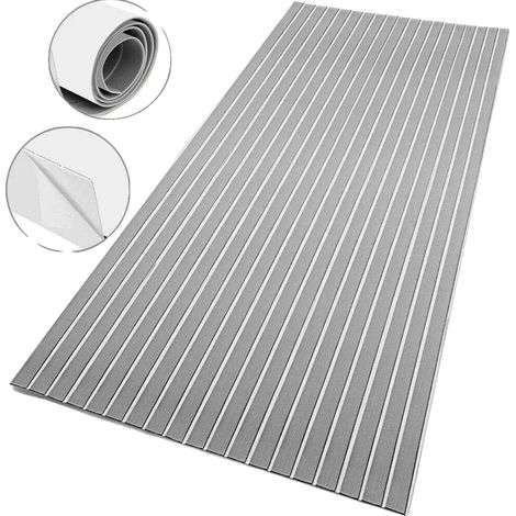 Moldura de techo de espuma EVA, superficie antideslizante, construcción duradera, GRIS (1/2)