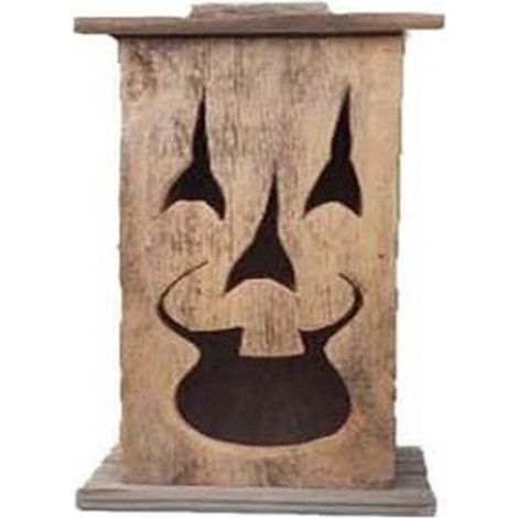 Lanterne, Lanterne rétro à bougie, Ornement avec émoticônes amusantes C-- (1/5)