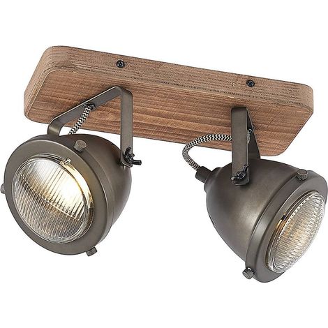 Lindby Foco 'Farovi' en Negro de Madera