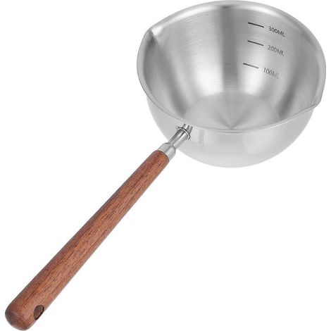 Louche à soupe en acier inoxydable avec double bec verseur - Facile à nettoyer, confortable (1/5)