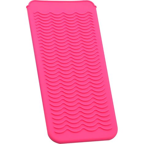 Pochette en silicone résistante à la chaleur, tapis de coiffage portable, housse pour fer à friser, étui de voyage pour lisseur, compatible avec fer à lisser, fer à friser, H (1/5)