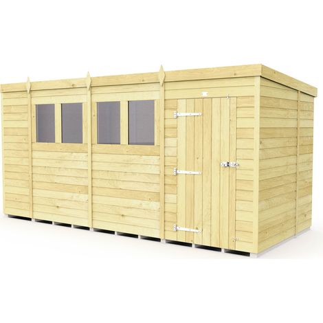 15 x 6 Pent Shed